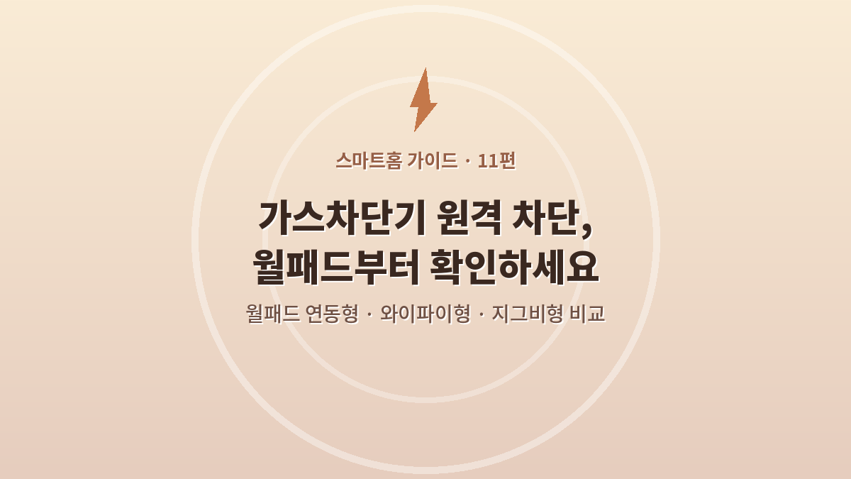 가스차단기 원격 차단, 월패드부터 확인하세요